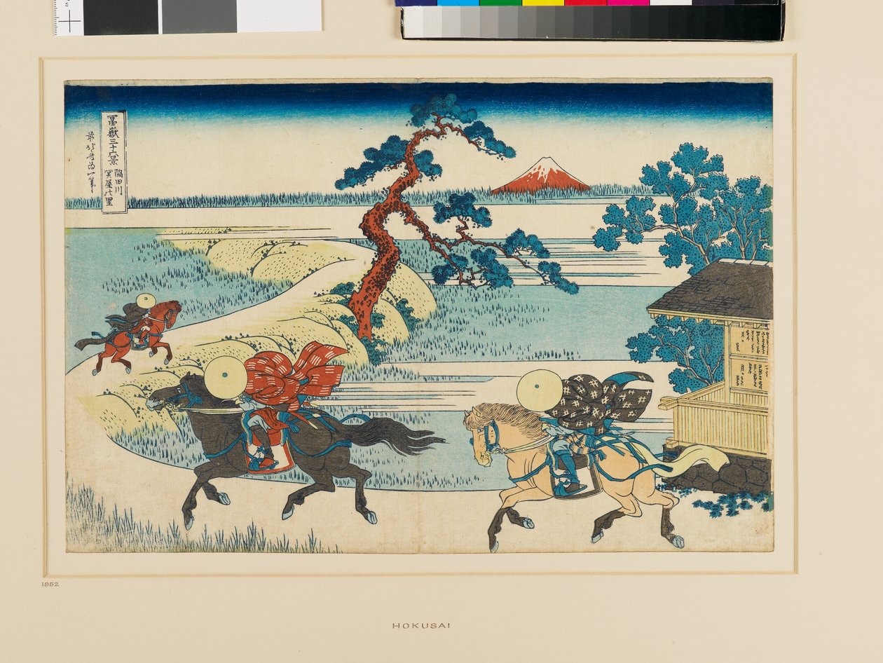 Sekiya-landsbyer ved Sumida-floden af Katsushika Hokusai