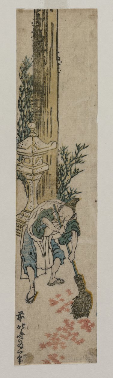 Helligdomsbetjent river ahornblade, ca. 1830 eller begyndelsen af 1830