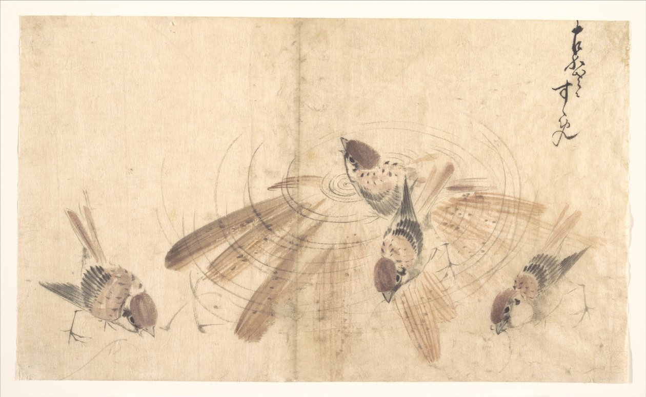 Spurve af Katsushika Hokusai