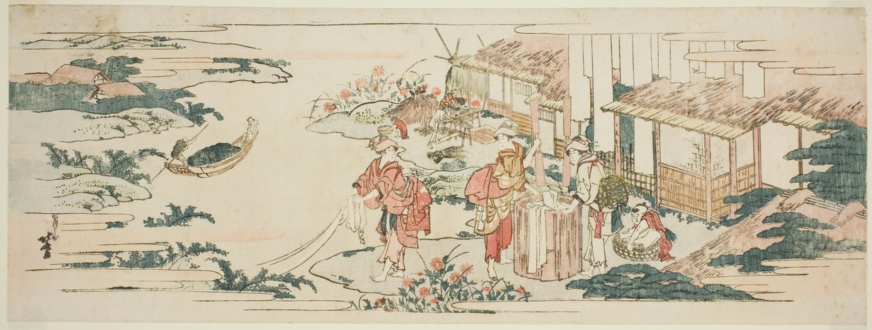 Chofu Jewel River, en af de seks juvelfloder (Mu Tamagawa) af Katsushika Hokusai
