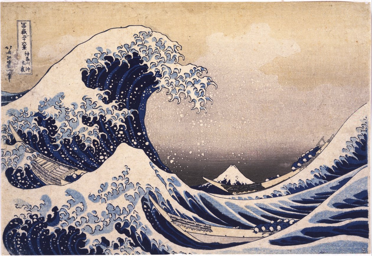 Den store bølge i Kanagawa af Katsushika Hokusai