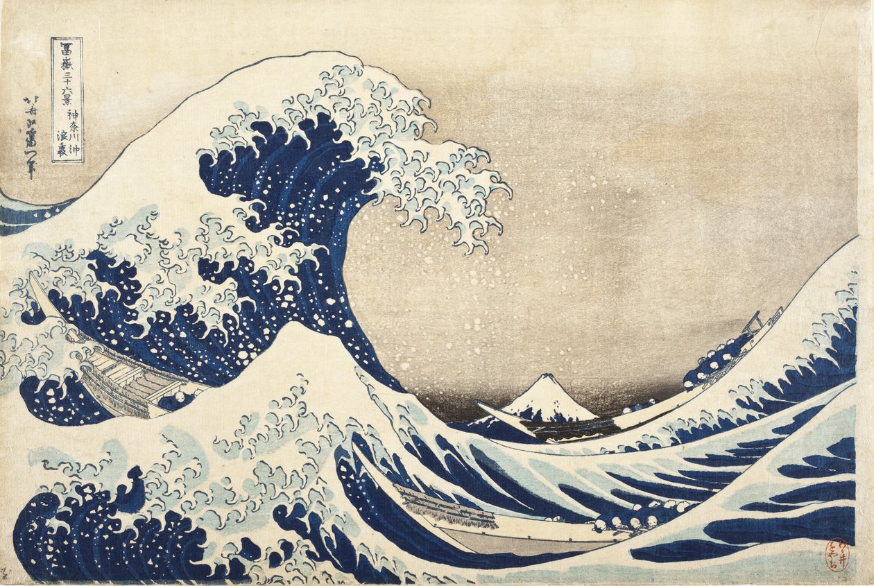 Den store bølge ved Kanagawa af Katsushika Hokusai