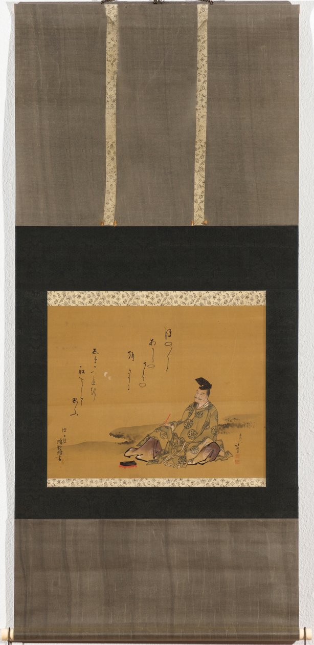 Den guddommelige digter Kakinomoto no Hitomaro af Katsushika Hokusai