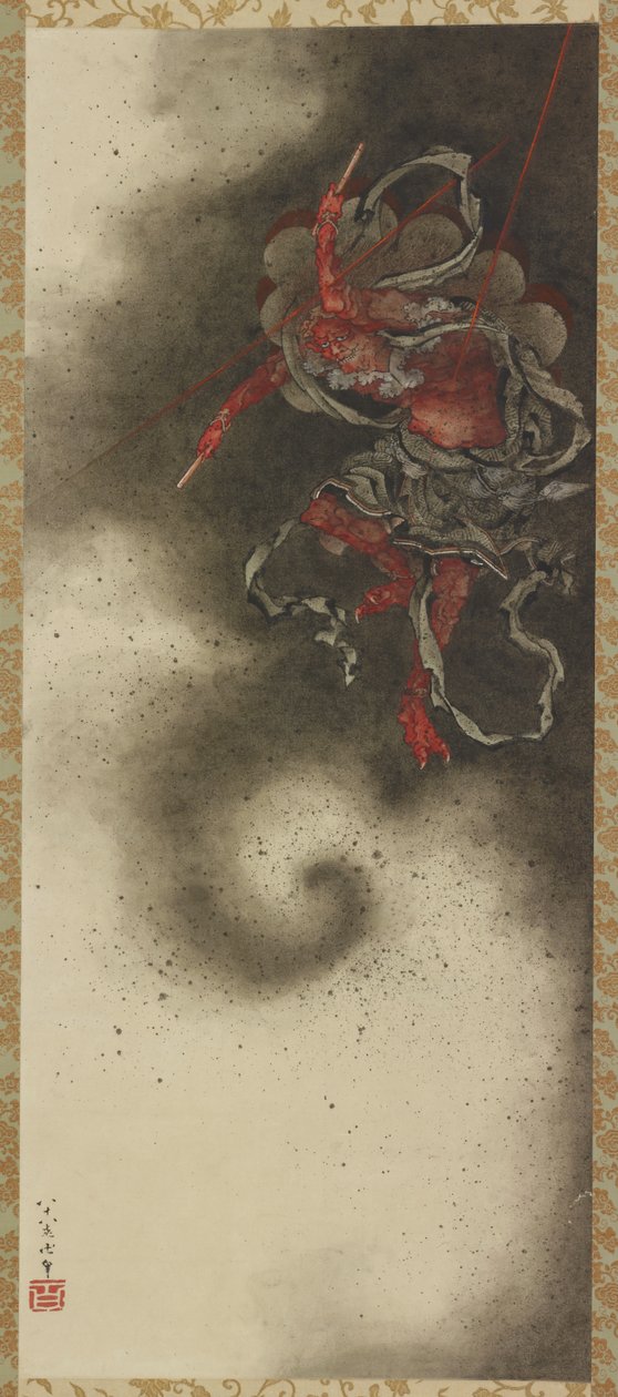 Tordengud, Edo-perioden af Katsushika Hokusai