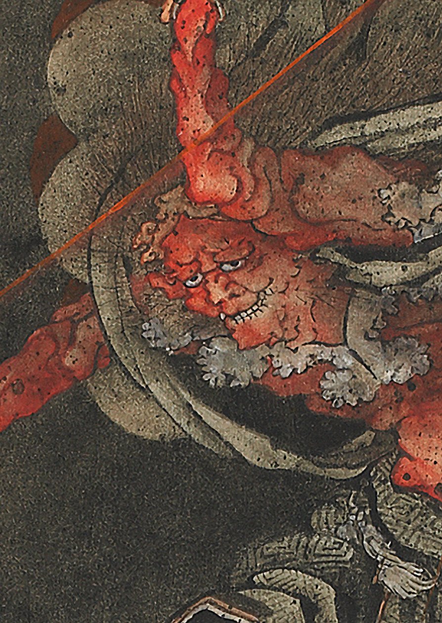 Tordengud, Edo-perioden af Katsushika Hokusai