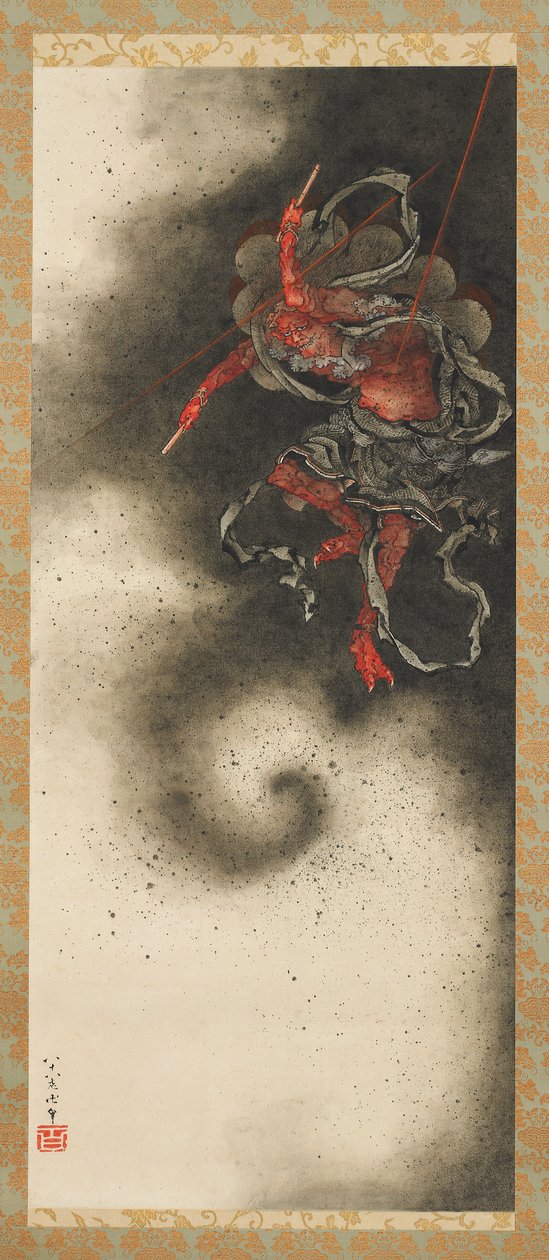 Tordengud, Edo-perioden af Katsushika Hokusai