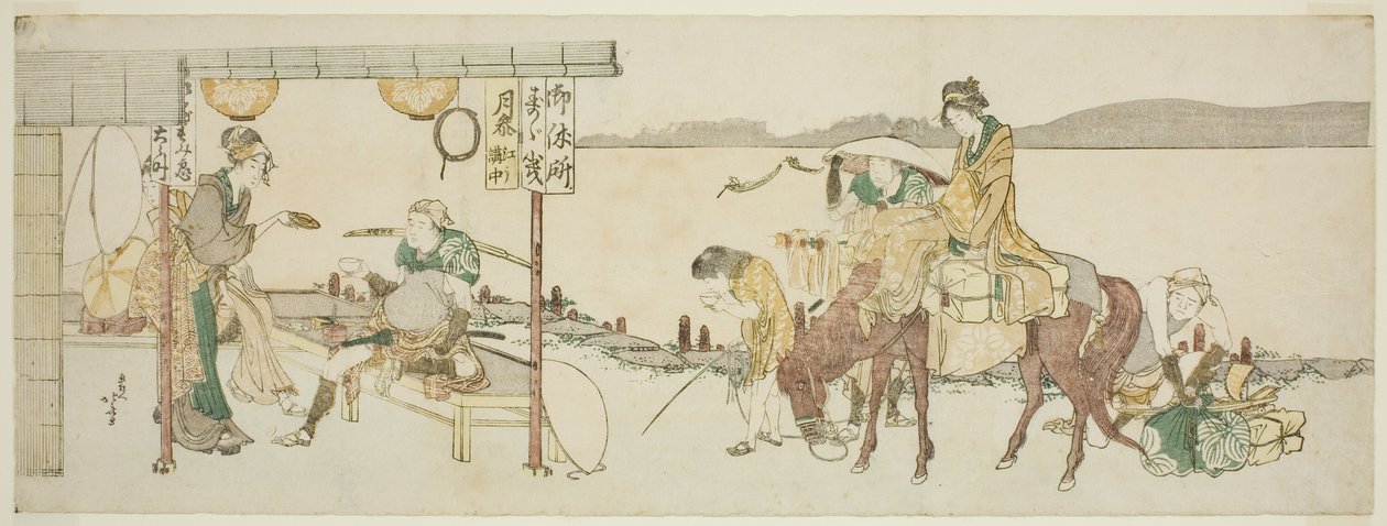 De rejsendes tehus af Katsushika Hokusai