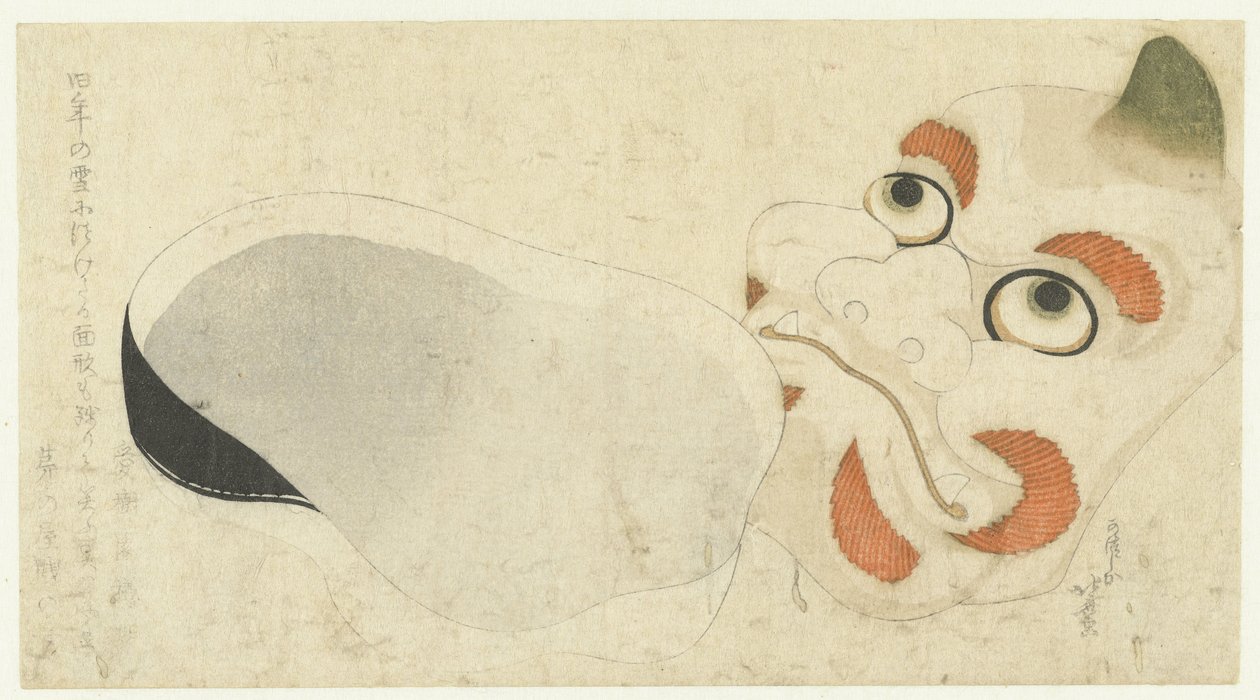 To masker af Katsushika Hokusai