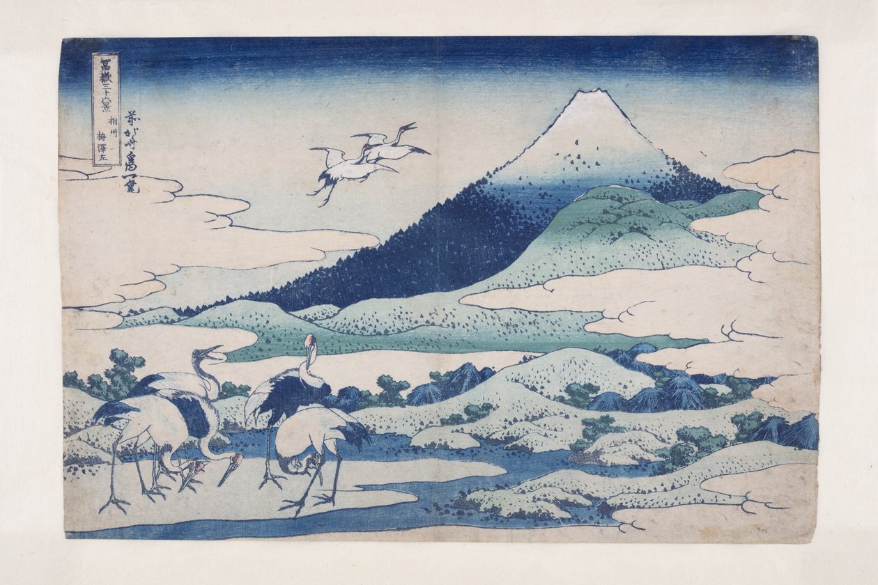 Umezawa Ma no r medlem Sagami P Rovinse (S?sh? Umezawa venstre) af Katsushika Hokusai