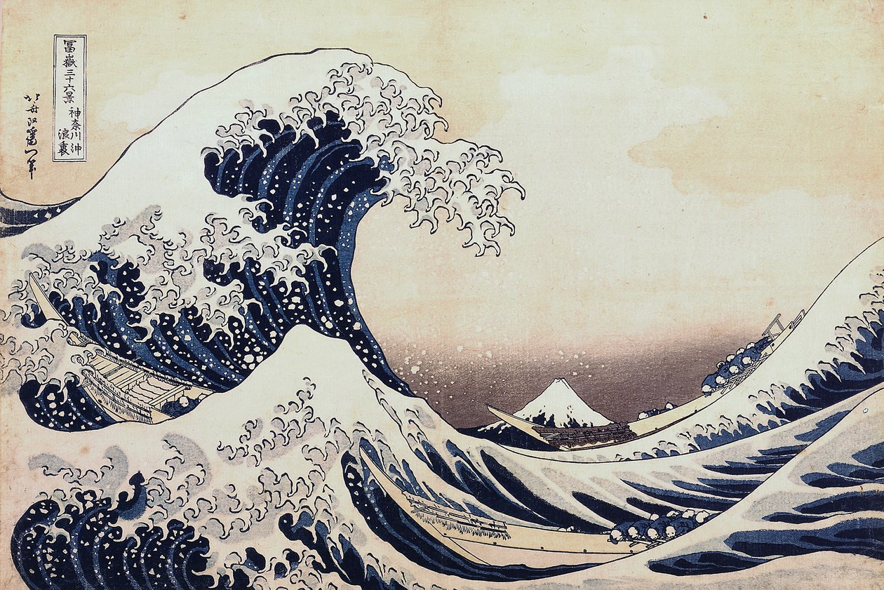"Under bølgen ud for Kanagawa" af Katsushika Hokusai