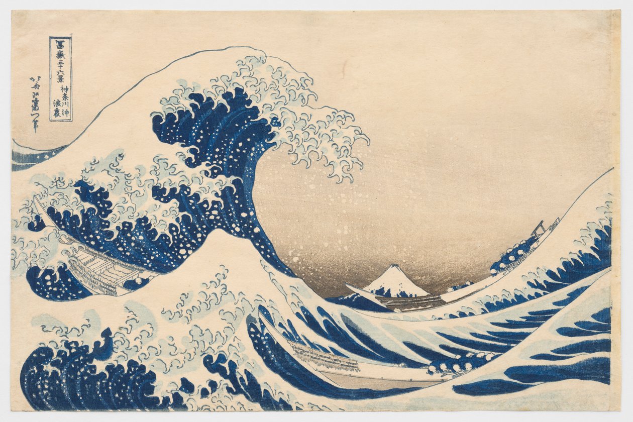 »Bølgen ved Kanagawa«, fra serien »De 36 udsigter over Fuji« af Katsushika Hokusai