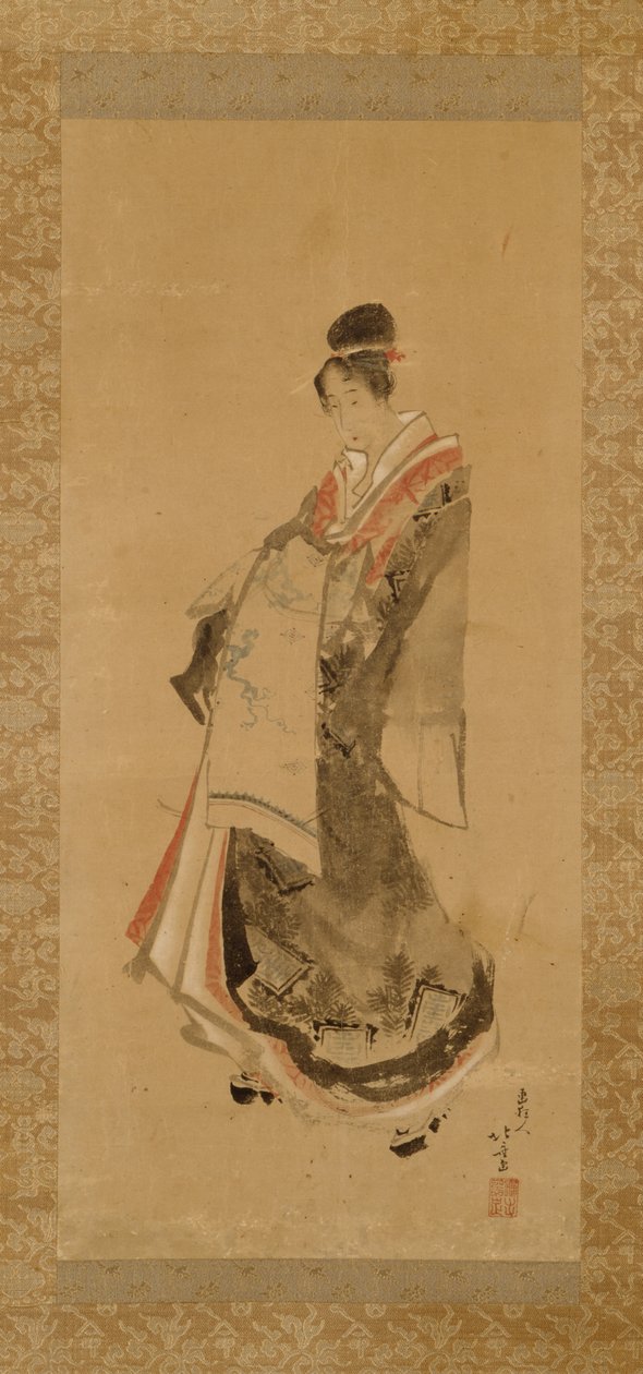 Den vandrende kurtisane af Katsushika Hokusai