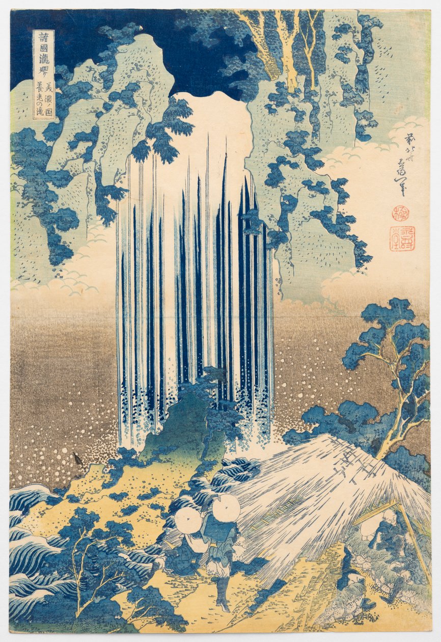 Yōrō-vandfaldet i Mino-provinsen, fra serien »Rundrejse til vandfaldene i forskellige provinser« af Katsushika Hokusai