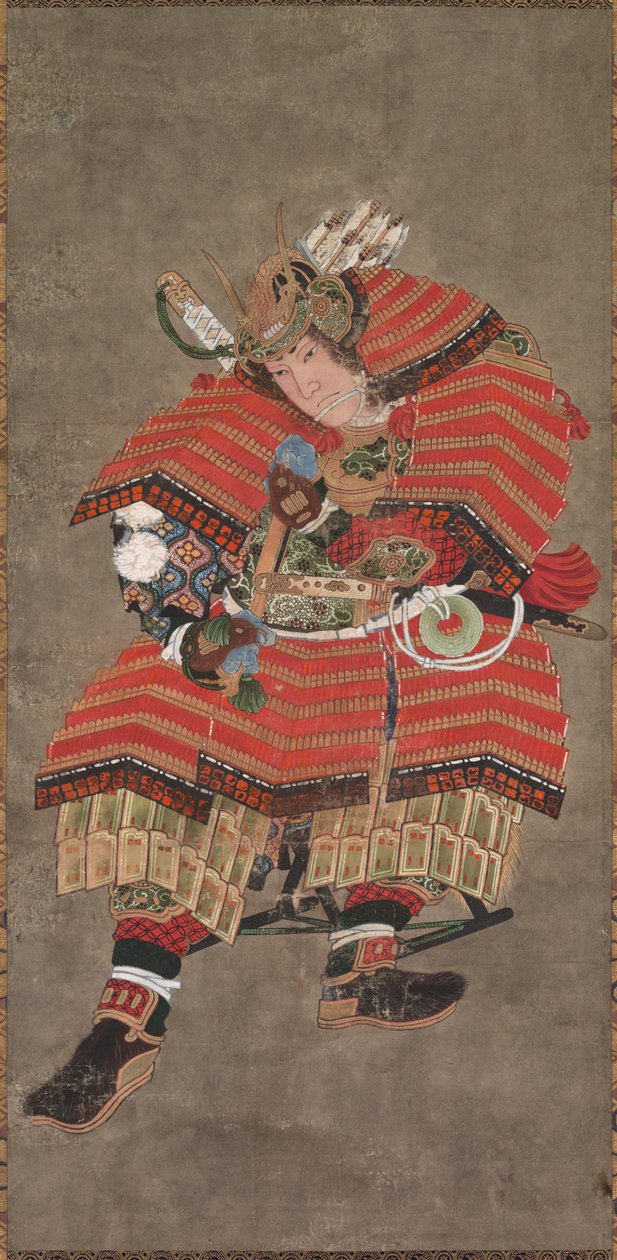 Yoshitsune as a Warrior, 1800-tallet. af Katsushika Hokusai