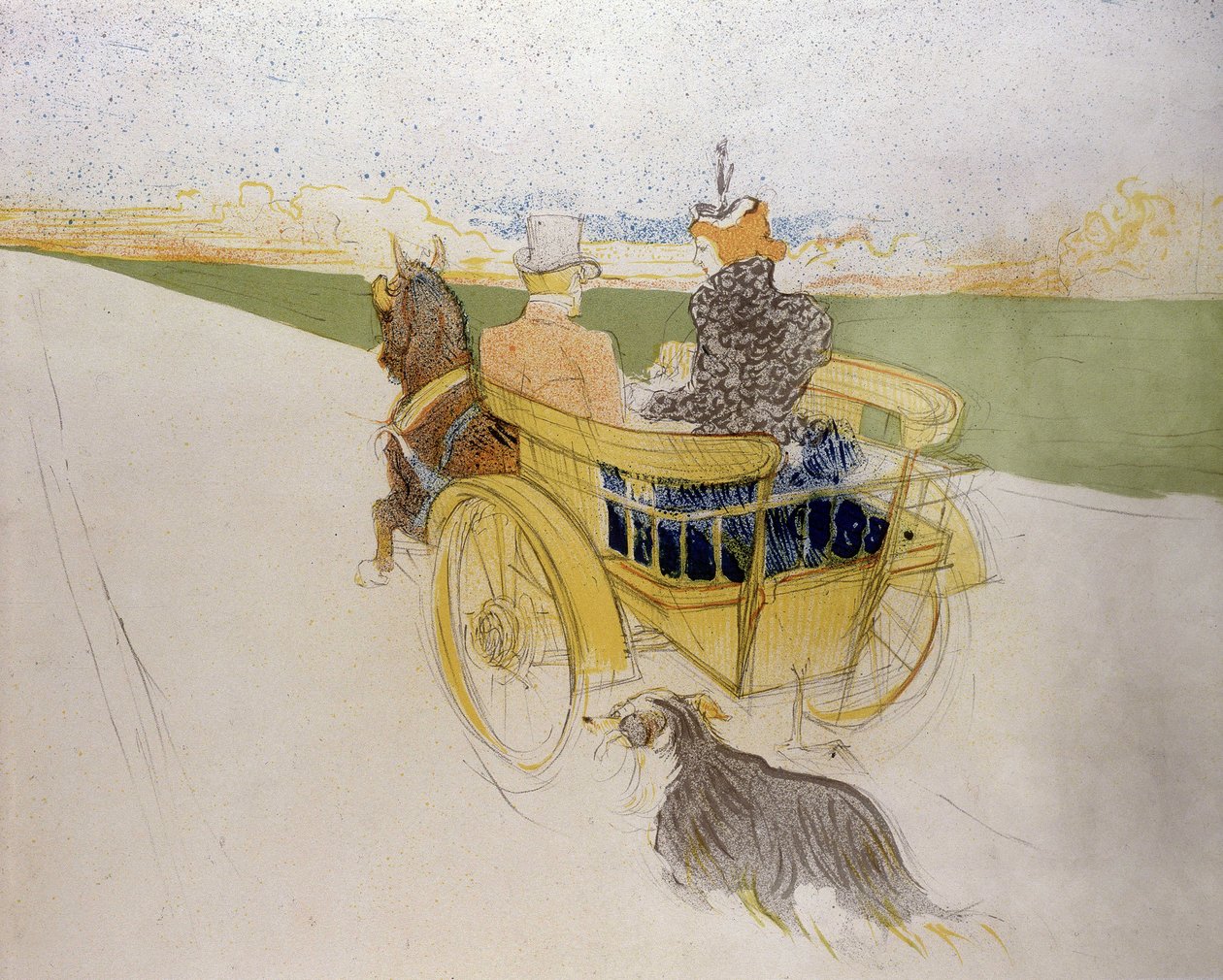 Uden titel. Henri de Toulouse-Lautrec (1864 - 1901). Litografi. Petit Museum, Limoux. af Alec Hunter