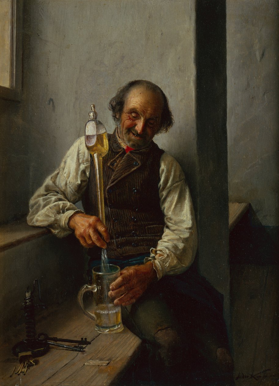 The Taper (olie på lærred) af Kaufmann Isidor