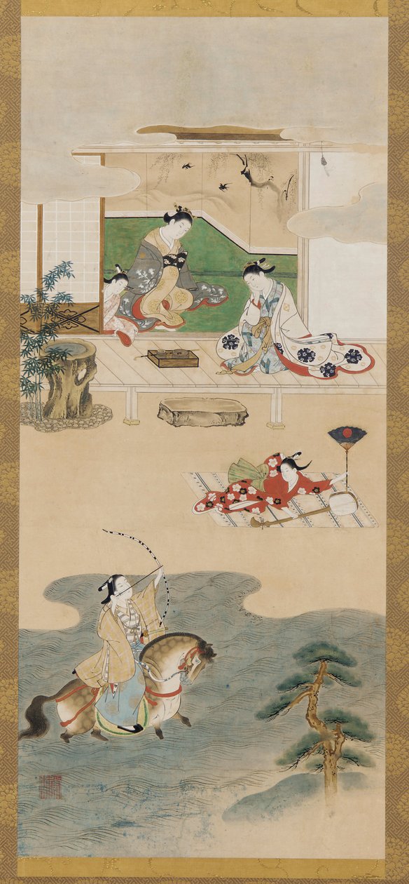 Yoichi af aubergine, Edo-perioden, 1615-1868. af Kawamata Tsuneyuki
