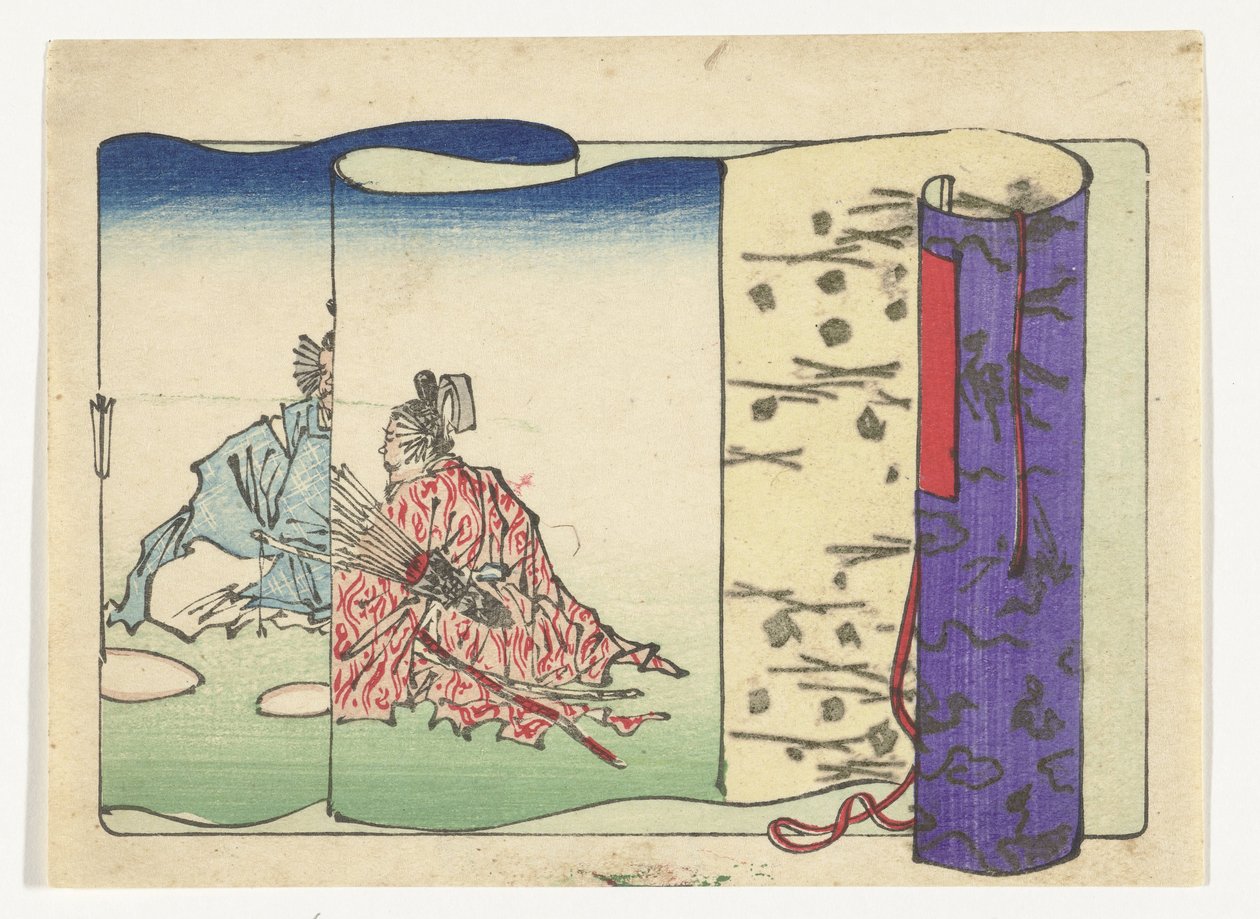 Bueskytte The Big Tail (serietitel) af Kawanabe Kyosai