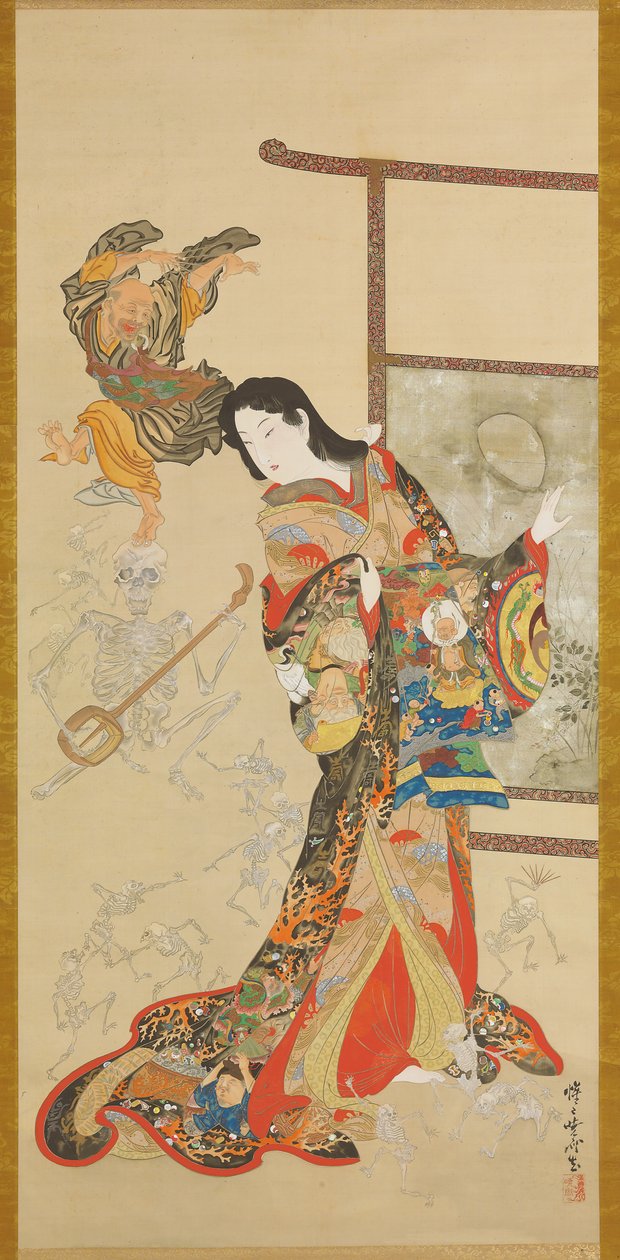Helvedes varmt vand af Kawanabe Kyosai