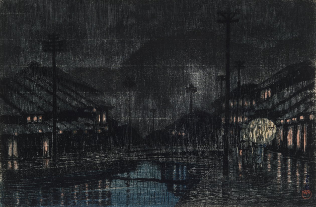 Kunstner G Line-medlem Tajima Kinosaki af Kawase Hasui