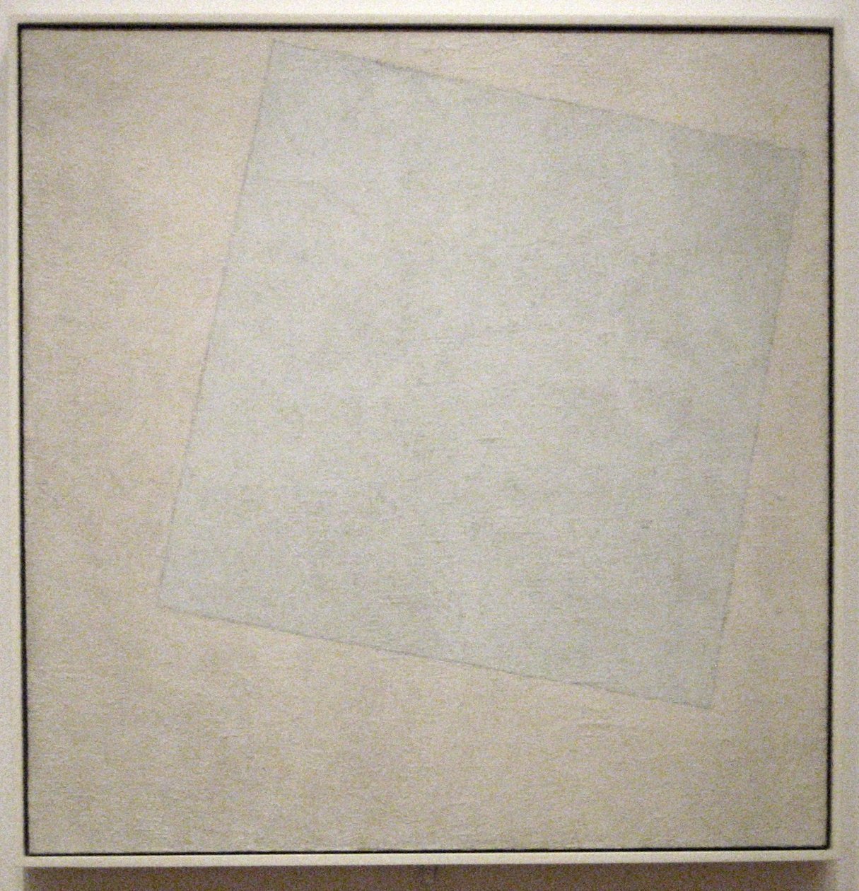 Suprematist Sammensætning: Hvid på hvidt af Kazimir Severinovich Malevich