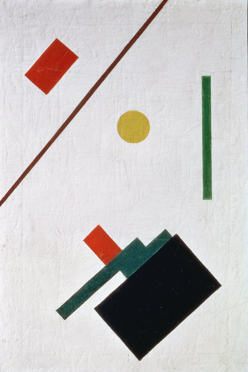 Suprematistisk komposition, 1915 af Kazimir Severinovich Malevich