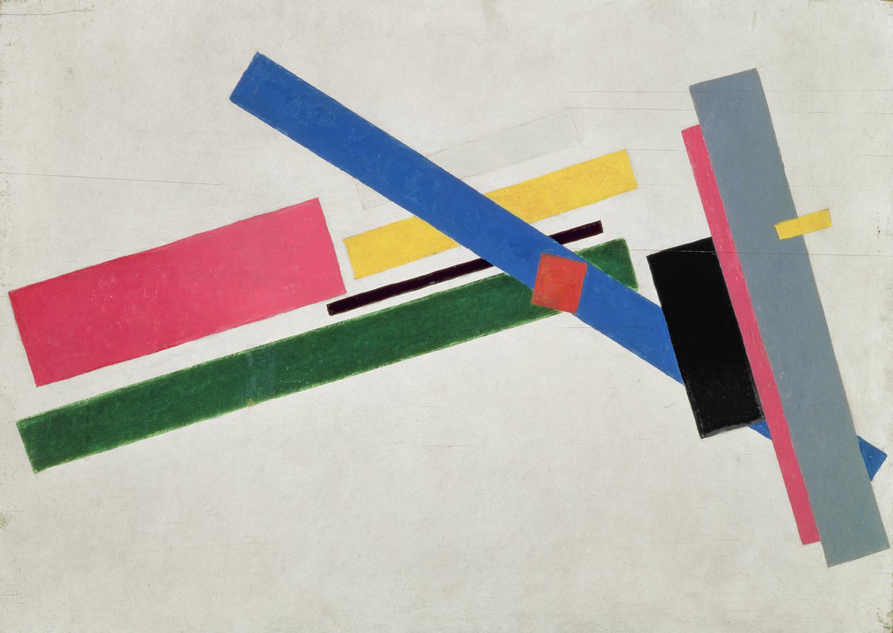Suprematistisk konstruktion, 1915 af Kazimir Severinovich Malevich