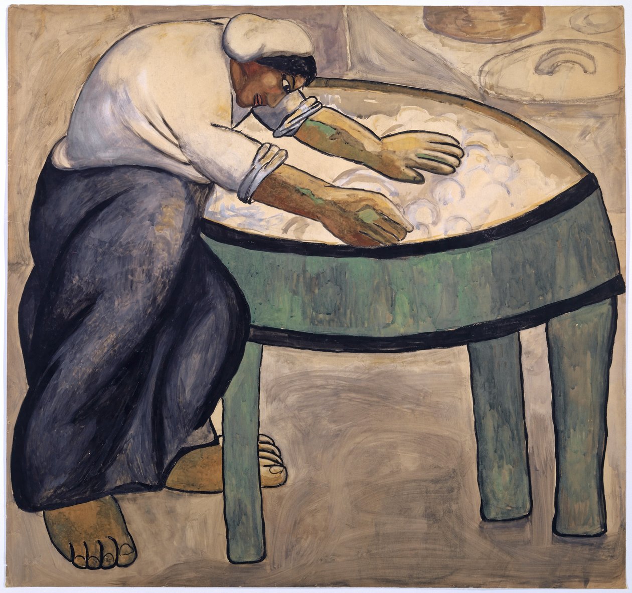 Vaskekonen, 1911 af Kazimir Severinovich Malevich
