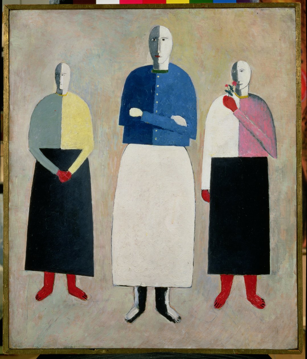 Tre små piger, 1928-32 af Kazimir Severinovich Malevich