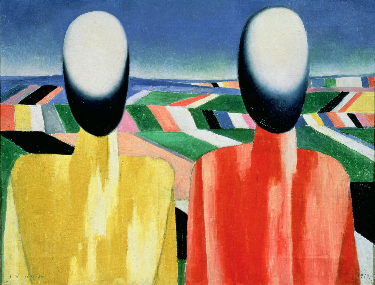 To Bønder af Kazimir Severinovich Malevich