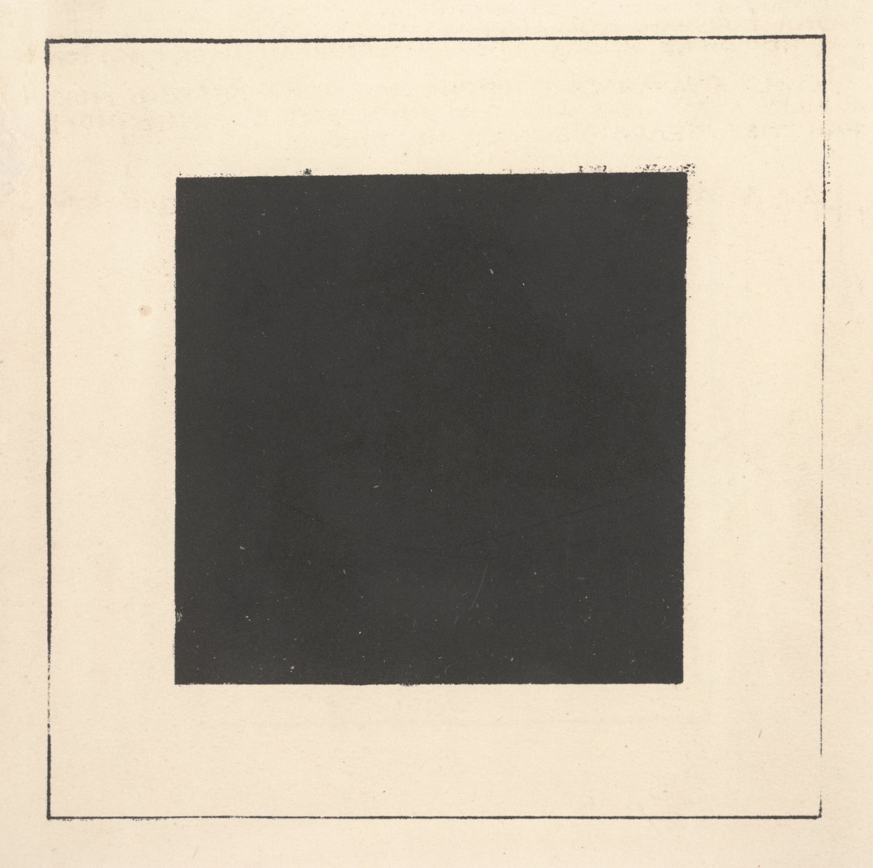 Sort firkant fra "Suprematisme: 34 tegninger" af Kazimir Severinovich Malevich