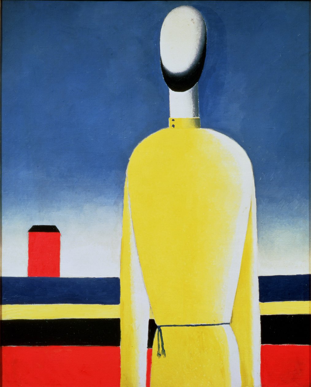 Halvfigur i gul skjorte, 1928-32 af Kazimir Severinovich Malevich