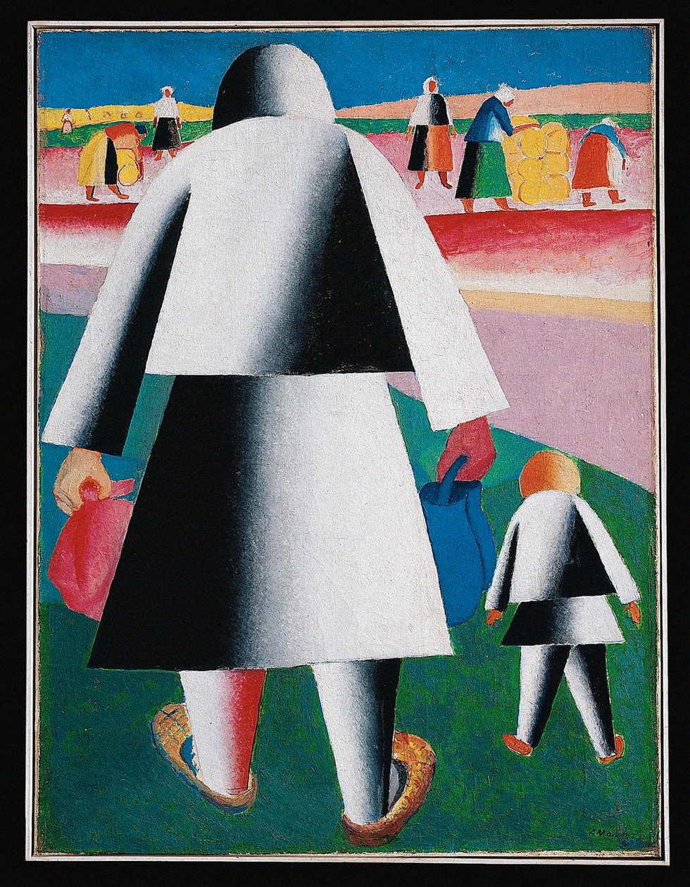 Høst (maleri på lærred) af Kazimir Severinovich Malevich