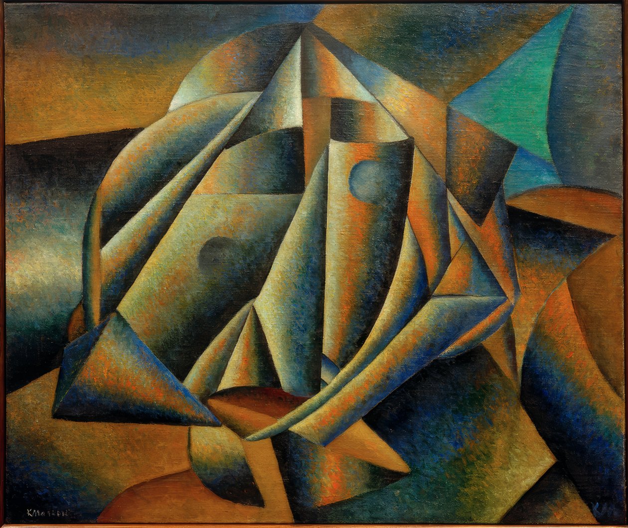 Hoved af en bondepige af Kazimir Severinovich Malevich