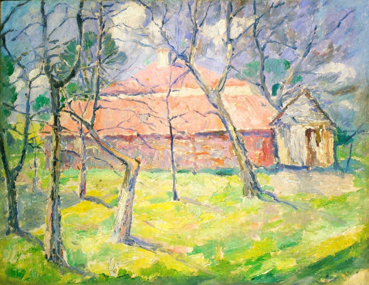Landskab nær Kiev, 1930. af Kazimir Severinovich Malevich