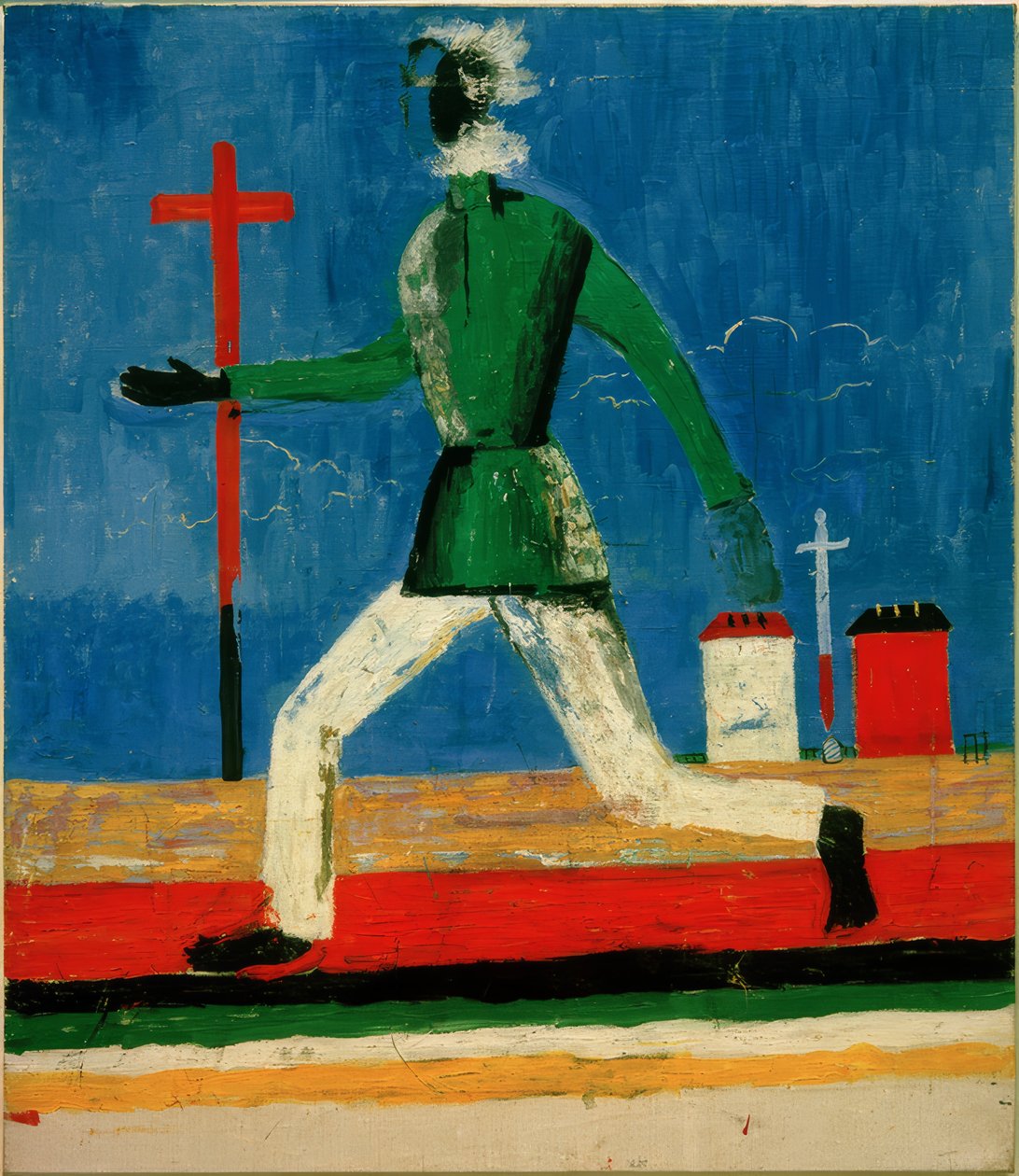 Løbende mand af Kazimir Severinovich Malevich