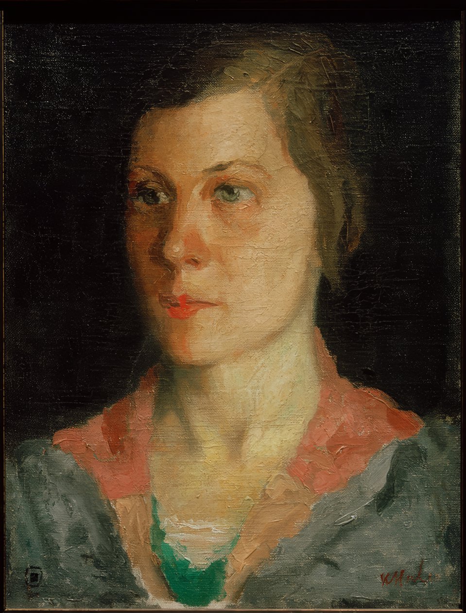 Portræt af kunstnerens kone, 1933 af Kazimir Severinovich Malevich
