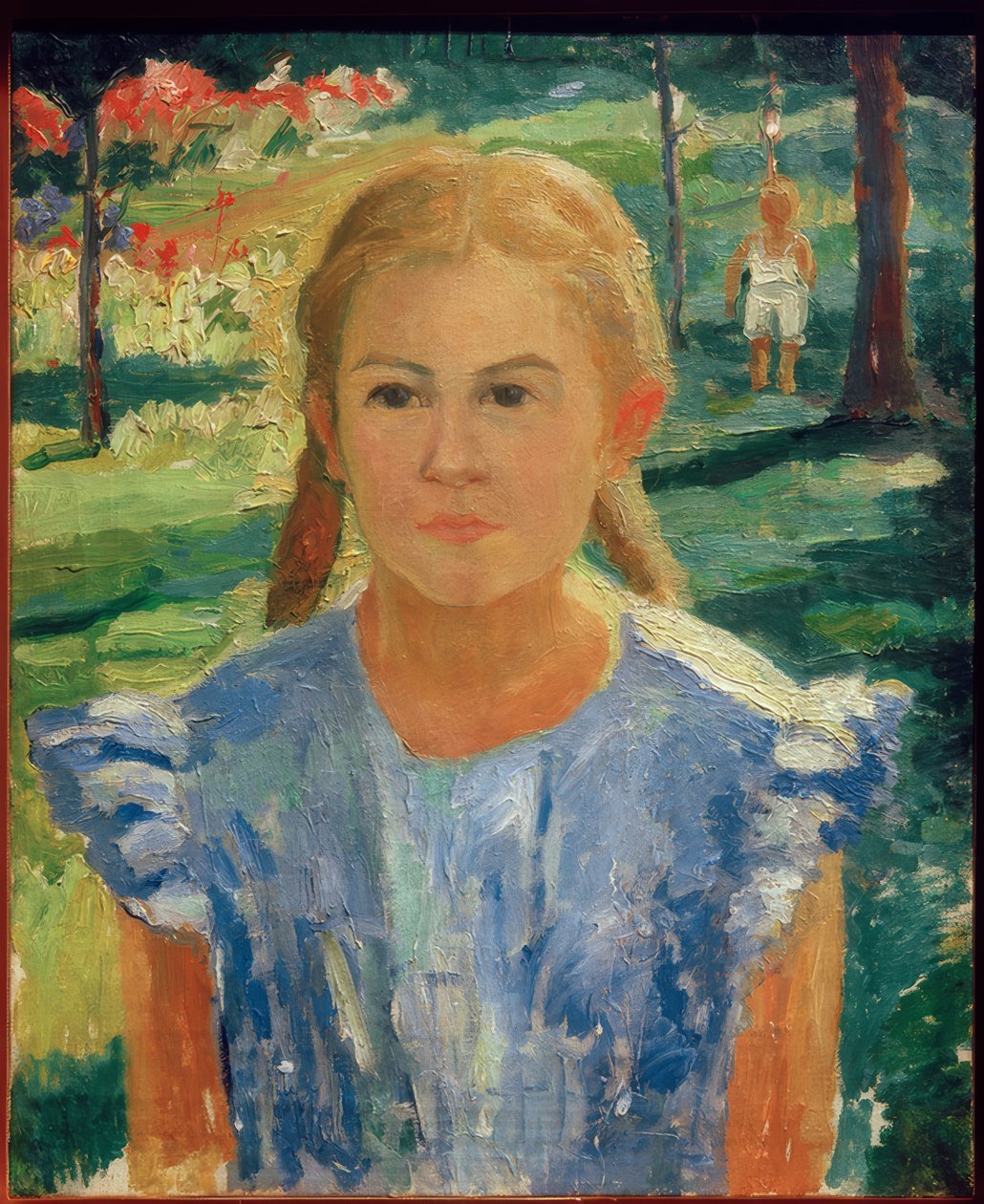 Portræt af Una af Kazimir Severinovich Malevich