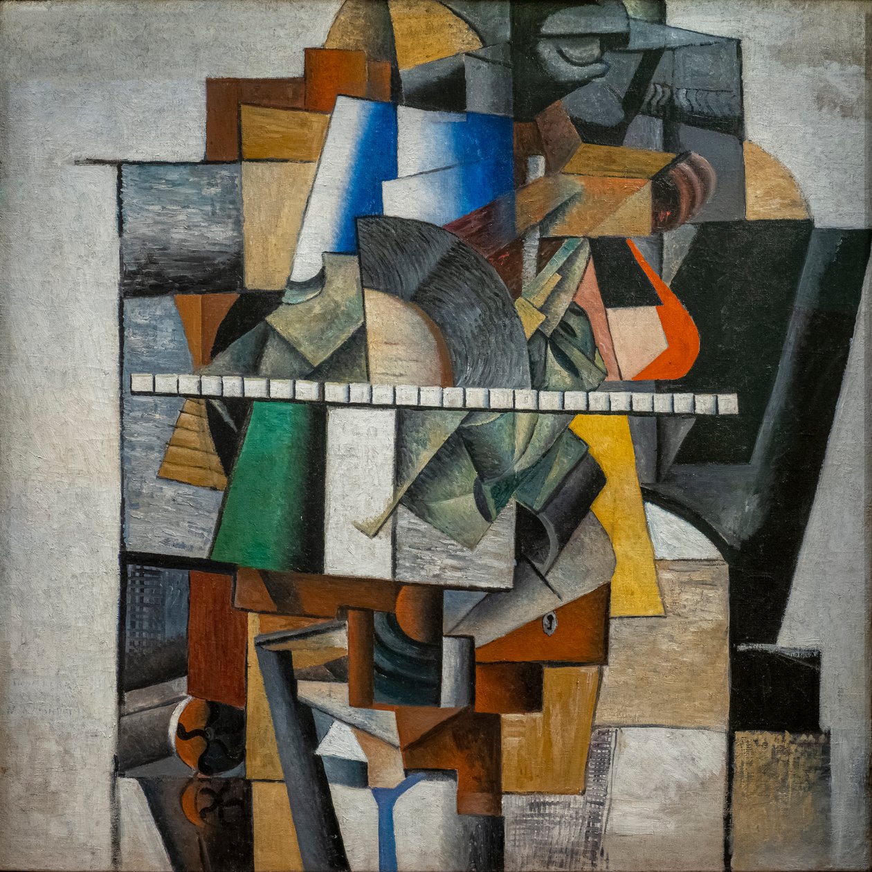 Portræt af Mikhail Matyushin af Kazimir Severinovich Malevich