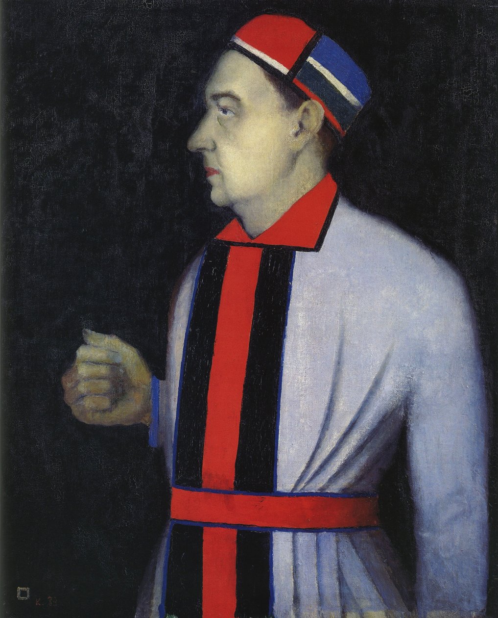 Portræt af Nikolai Punin, 1933 af Kazimir Severinovich Malevich