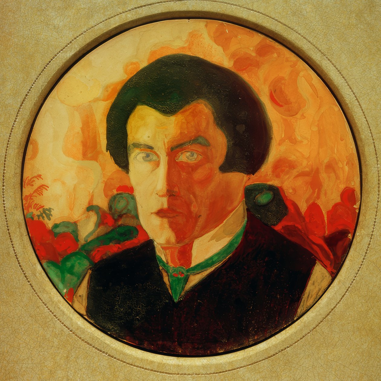 Selvportræt, 1909-1910 af Kazimir Severinovich Malevich