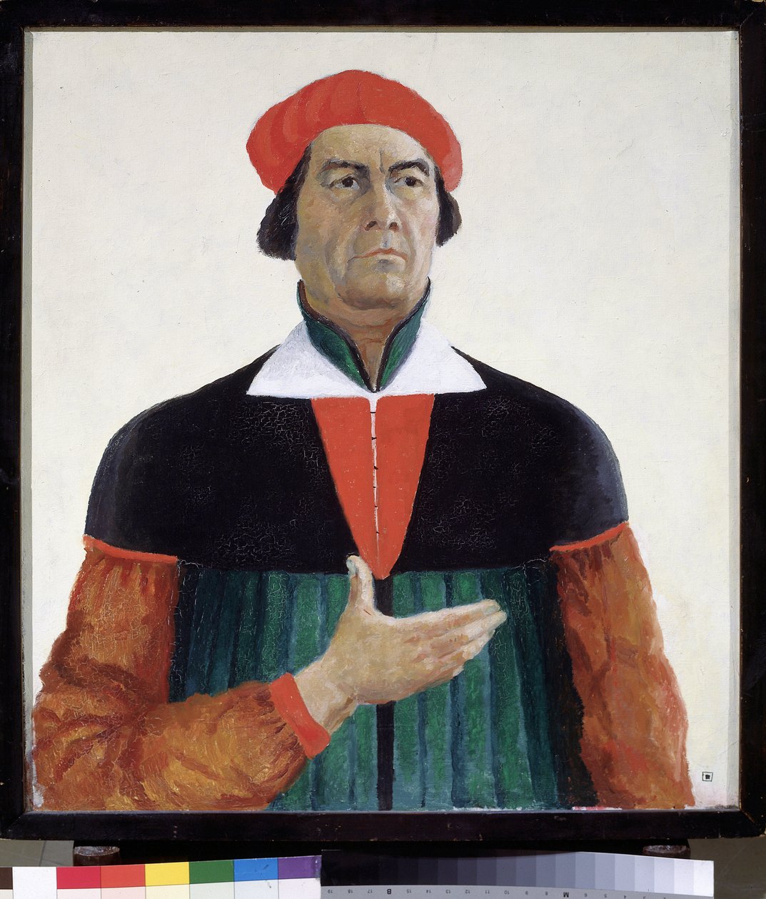 Selvportræt 1933 State Russian Museum - peinture af Kasimir Severinovich Malevitch (Malevich, Malevic) (1878-1935), af Kazimir Severinovich Malevich