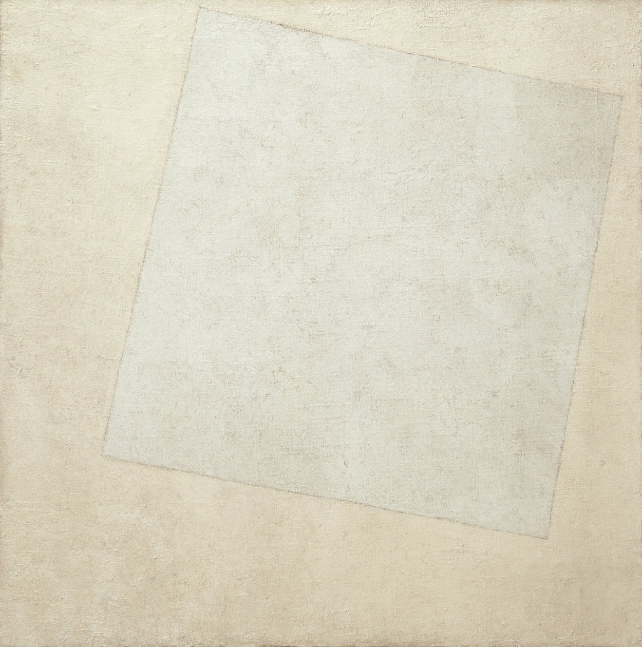 Suprematistisk komposition: Hvidt på hvidt, 1918 af Kazimir Severinovich Malevich