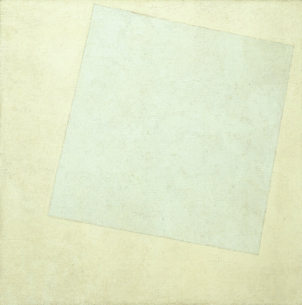 Suprematistisk sammensætning. Hvidt på hvidt, 1918 af Kazimir Severinovich Malevich