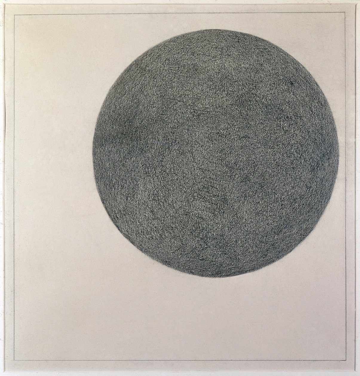 Suprematistisk element: cirkel (olie på lærred, 20. århundrede) af Kazimir Severinovich Malevich