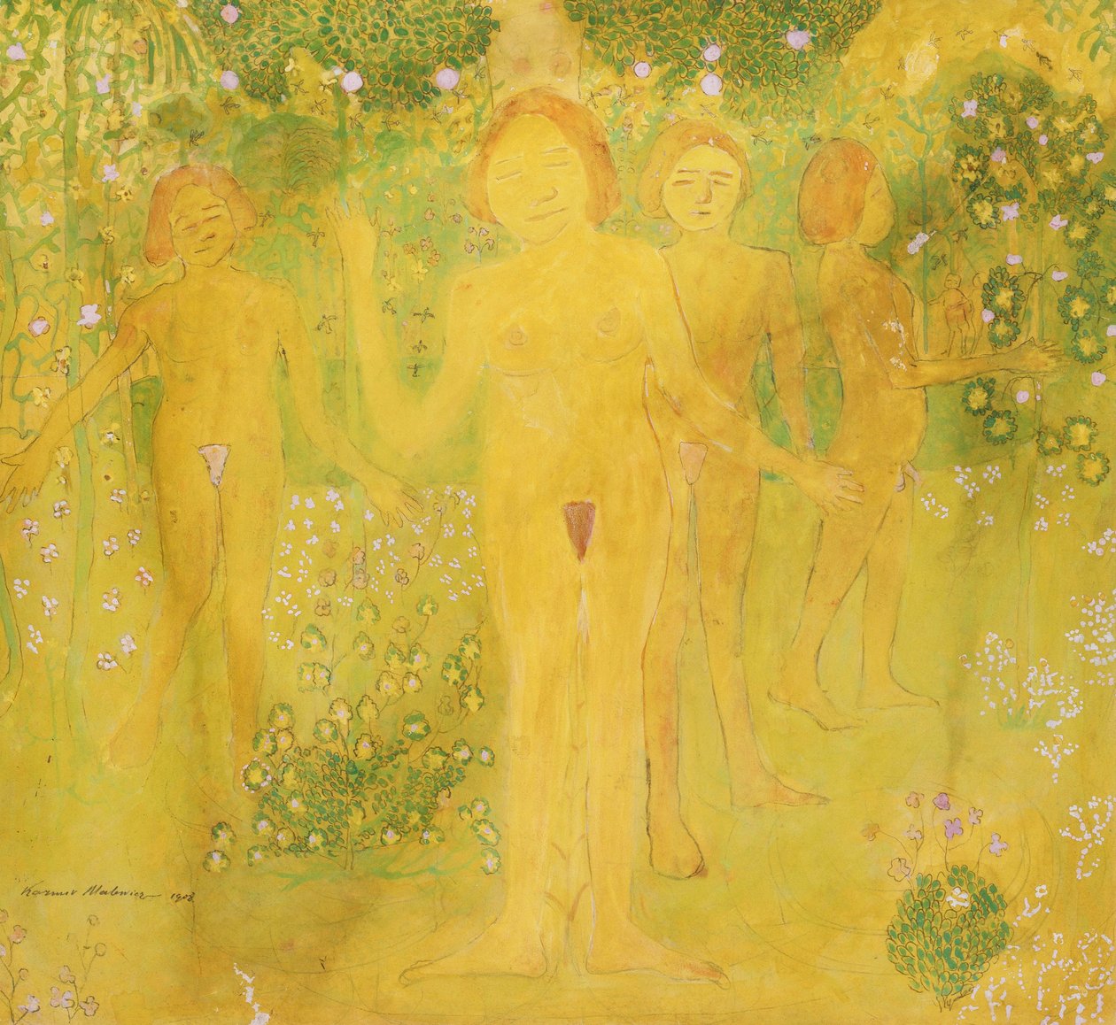 Fristelsens hemmelighed, 1908 af Kazimir Severinovich Malevich