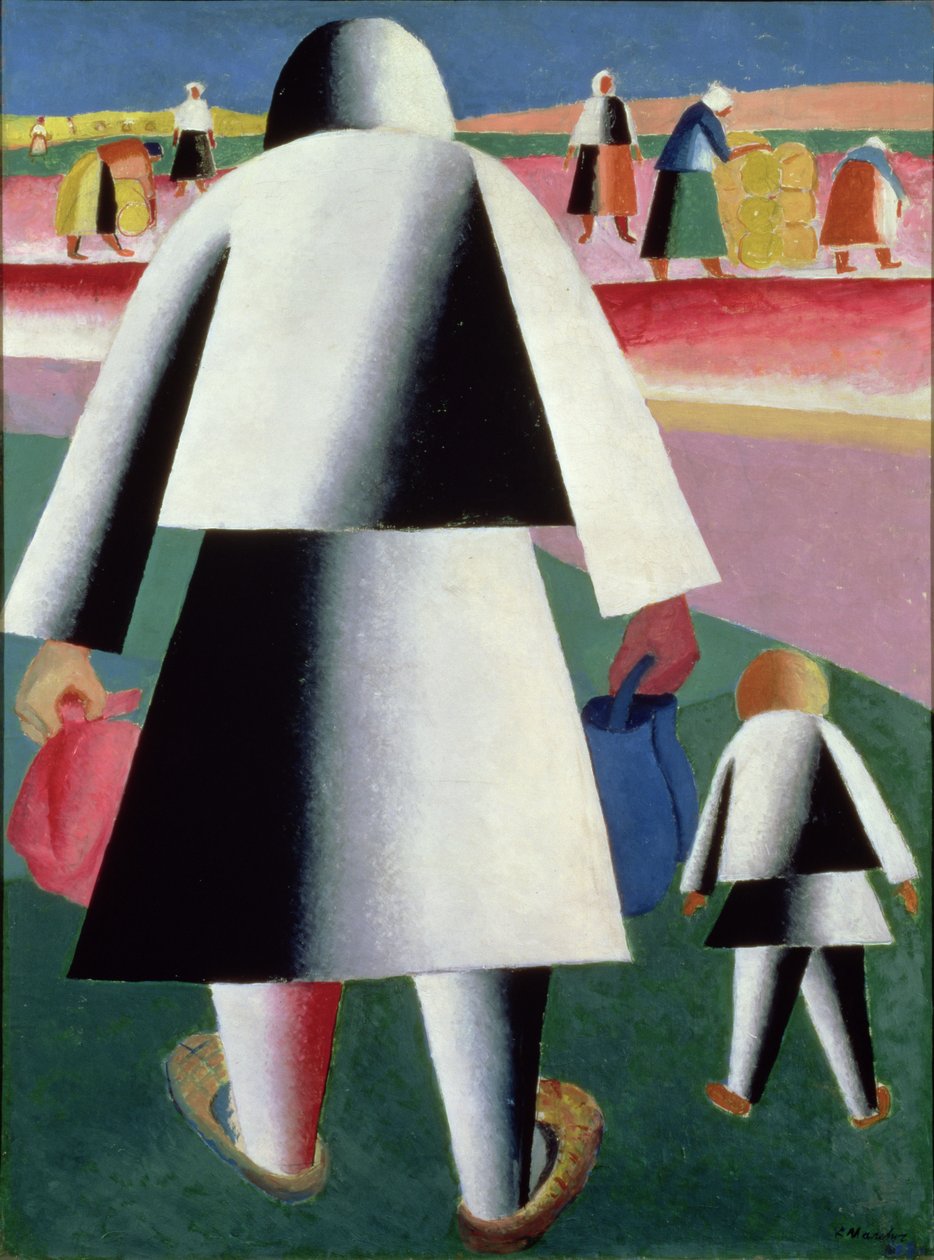 Til høsten, Martha og Vanka, 1928 af Kazimir Severinovich Malevich