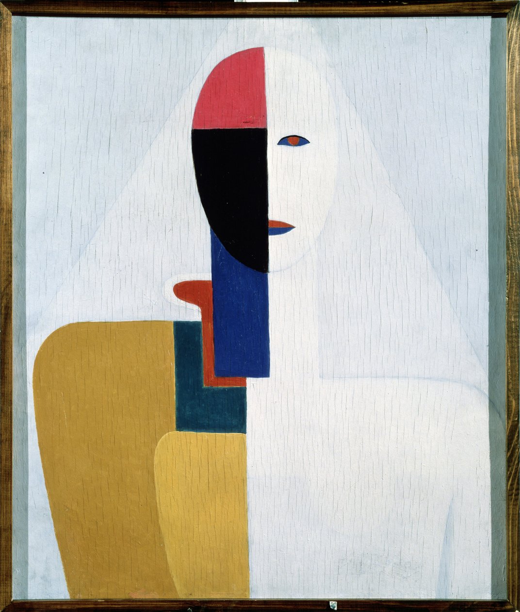 Torso de femme (En kvindes torso). Maleri af Kasimir Severinovich Malevich (Malevich, Malevic) (1878-1935), olie på træ. Russisk kunst, 20. århundrede, avantgarde, suprematisme, konstruktivisme. Det russiske statsmuseum, Sankt Petersborg. af Kazimir Severinovich Malevich