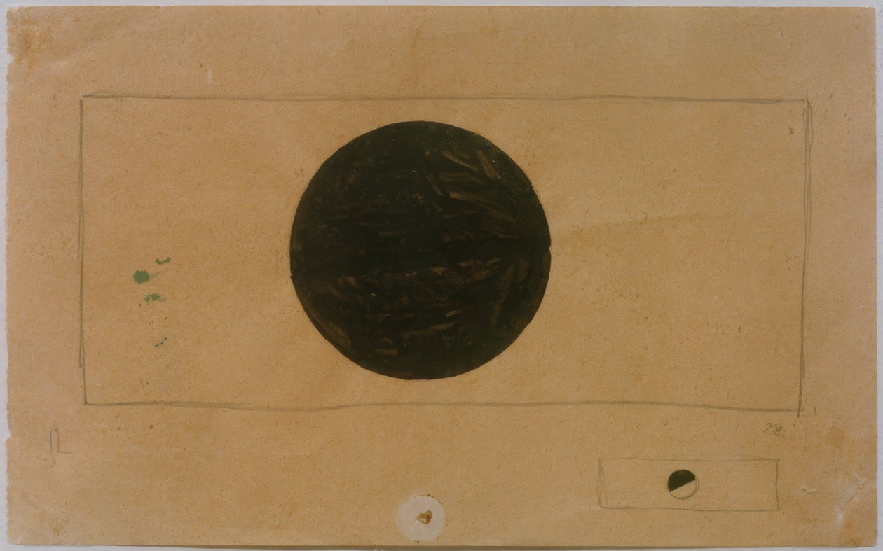 To suprematistiske kompositioner med cirkler af Kazimir Severinovich Malevich