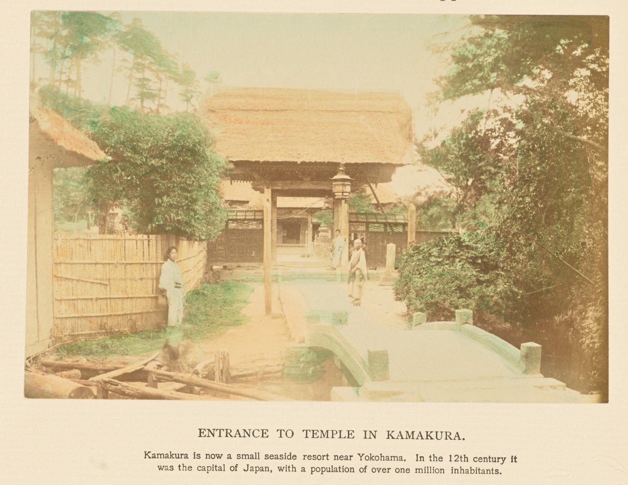 Indgang til tempel i Kamakura af Kazumasa Ogawa